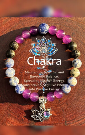 Pulsera Chakra con Flor de Loto