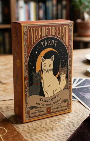 Cartas de tarot de tierra de regla de gato
