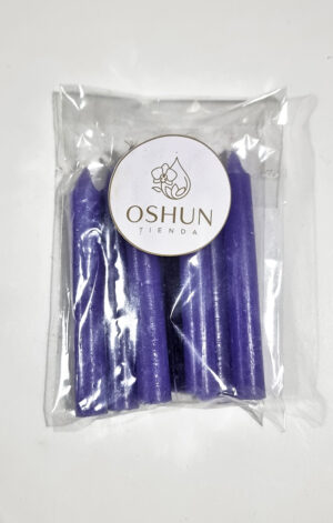 4 Velas lila oshun