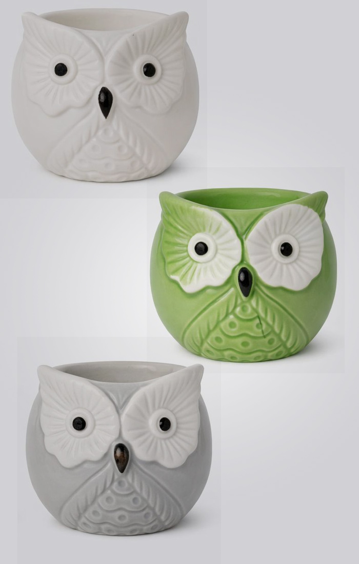 hornitos decorativos en forma de búho